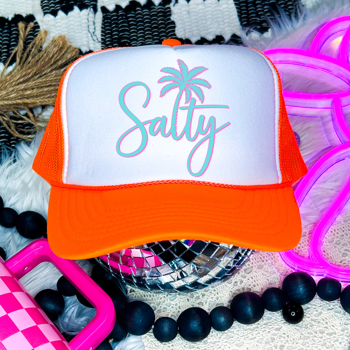 Neon Salty Otto Trucker Hat