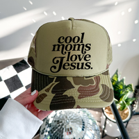 Cool Moms Love Jesus Otto Trucker Hat for Women