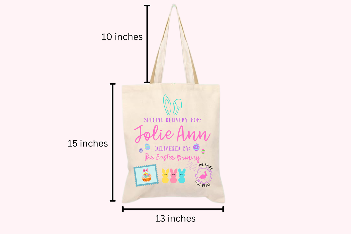 Personalized Easter Bunny Gift Basket/Bag
