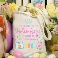 Personalized Easter Bunny Gift Basket/Bag