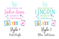 Personalized Easter Bunny Gift Basket/Bag