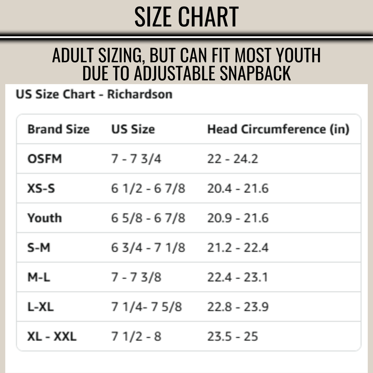 Name Cutout Richardson Hats (Size: Most Youth & Adult)
