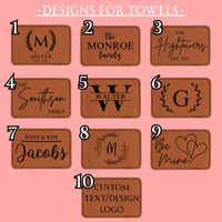 Set of 3 Personalized Valentine's Day Towel Set