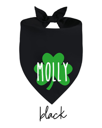 Shamrock Dog Bandana with Name