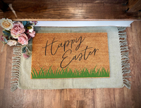 Happy Easter Doormat, Easter Doormat, Door Mat, Spring Doormat, Spring Decor, Easter Decor, Easter, Easter Bunny, Easter Welcome Mat (Copy) (Copy) (Copy) (Copy)