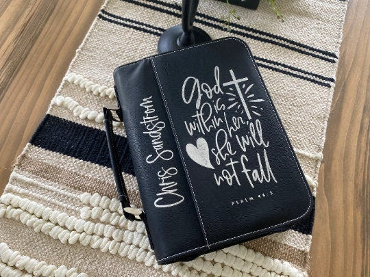 Personalized Christmas Gift For Mom | Baptism Gift | Custom Bible Cover | Personalized Engraved Gifts | Book Covers | Religious Bible Cover
