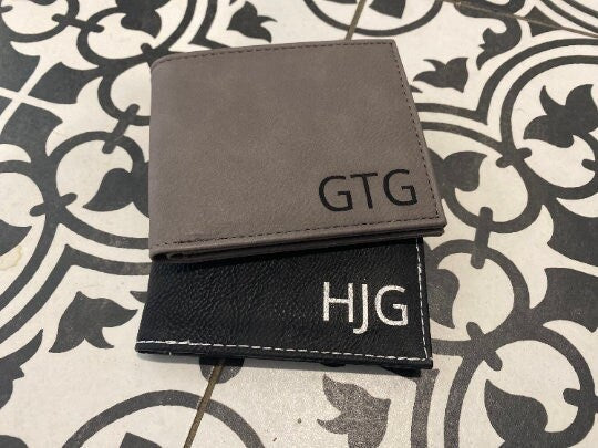Christmas Gifts For Men | Personalized Wallet | Men's Wallet | Custom Gifts | Gift For Him Under 50 | Leather Wallet | Engraved Gifts